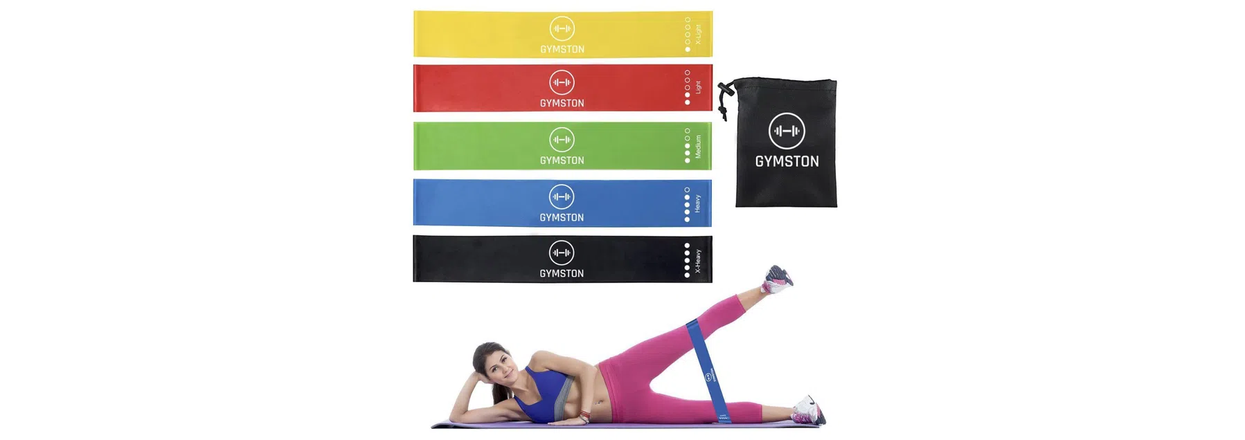 Gymston: 5 sport elastiek banden set